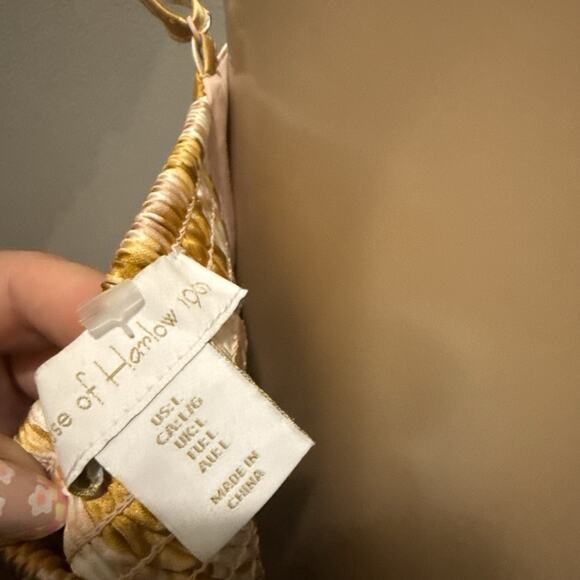 Revolve House of Harlow 1960 crop top yellow Size Large Excellent Condition - Picture 6 of 6